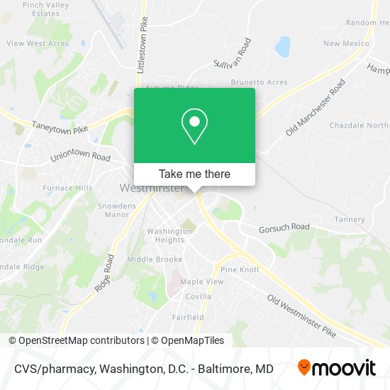 CVS/pharmacy map