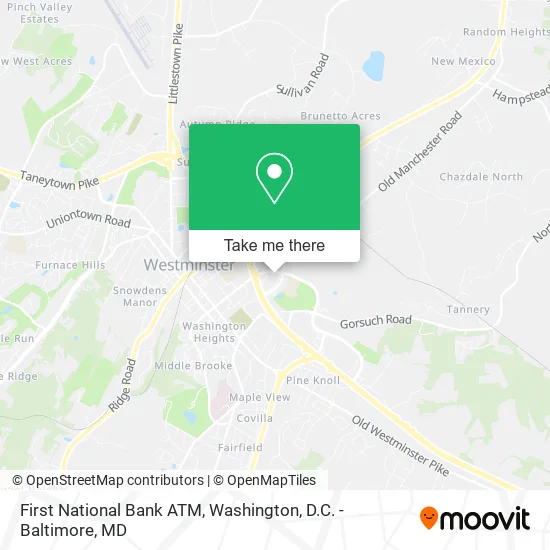 First National Bank ATM map