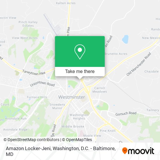 Amazon Locker-Jeni map