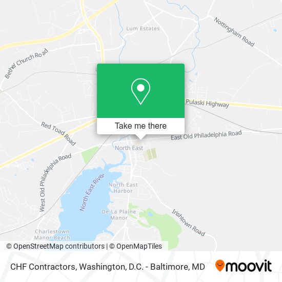 CHF Contractors map
