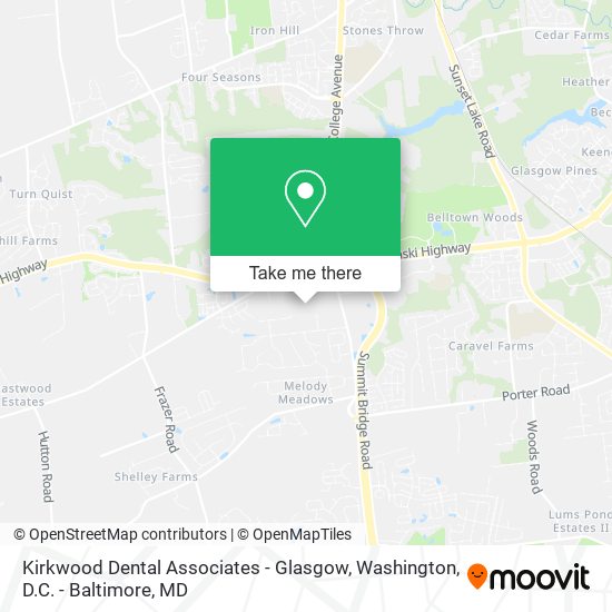 Kirkwood Dental Associates - Glasgow map