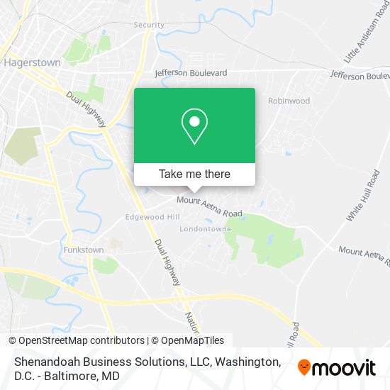 Mapa de Shenandoah Business Solutions, LLC