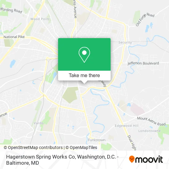 Hagerstown Spring Works Co map