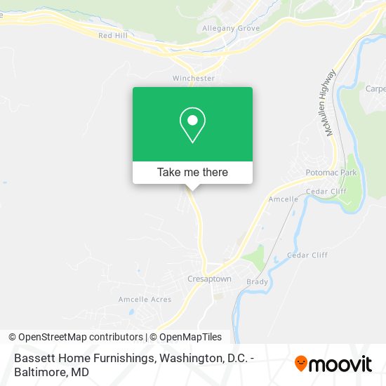 Mapa de Bassett Home Furnishings