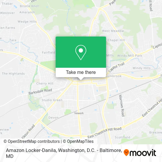 Amazon Locker-Danila map