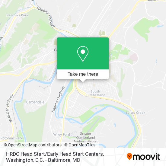 Mapa de HRDC Head Start / Early Head Start Centers