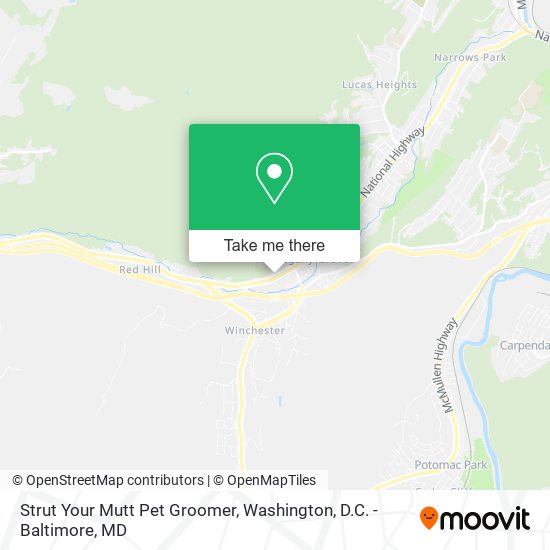 Strut Your Mutt Pet Groomer map