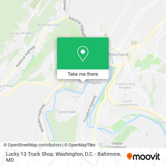 Lucky 13 Truck Shop map