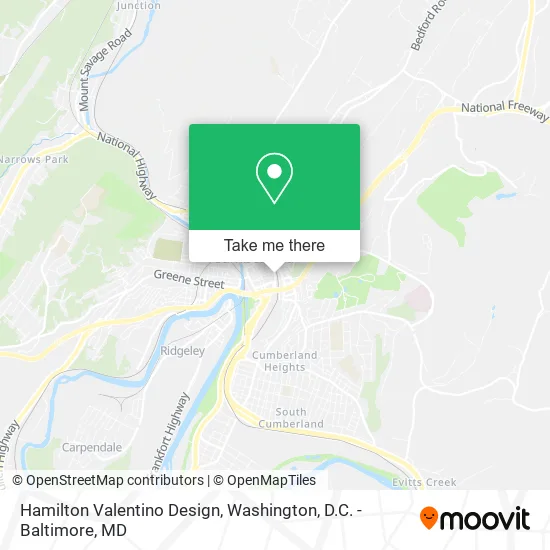 Mapa de Hamilton Valentino Design