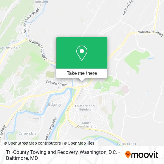 Tri-County Towing and Recovery map