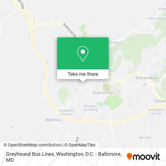 Greyhound Bus Lines map