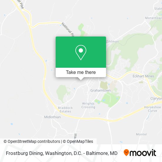 Mapa de Frostburg Dining