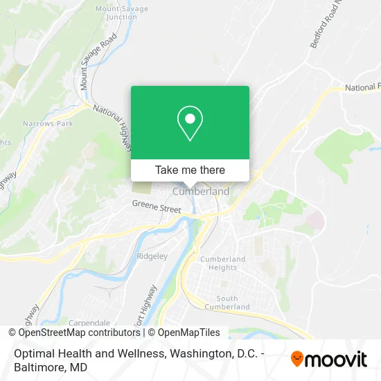 Optimal Health and Wellness map