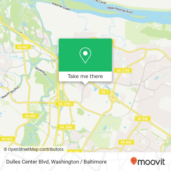 Dulles Center Blvd, Sterling, VA 20166 map