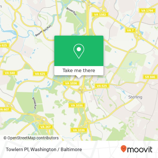 Towlern Pl, Sterling (DULLES), VA 20166 map