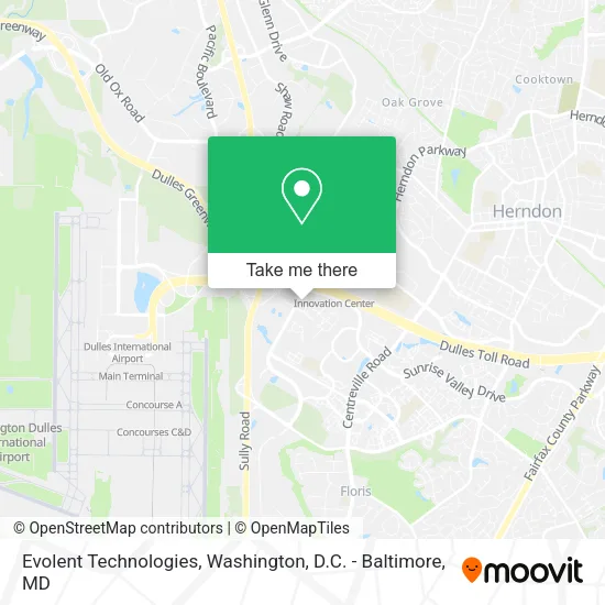 Mapa de Evolent Technologies