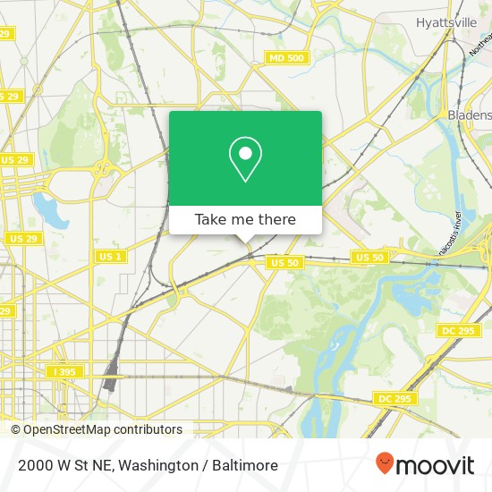 2000 W St NE, Washington, DC 20018 map