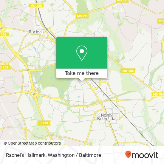 Mapa de Rachel's Hallmark, Rockville, MD 20852