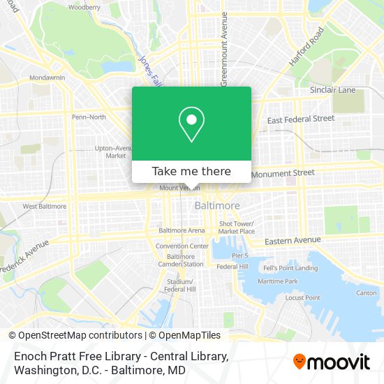 Enoch Pratt Free Library - Central Library map