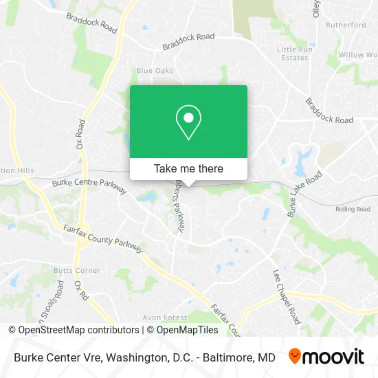 Burke Center Vre map