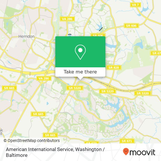 Mapa de American International Service, 11800 Sunrise Valley Dr