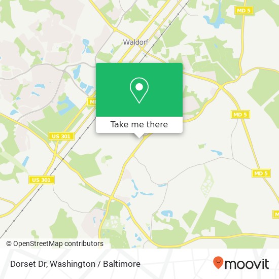 Mapa de Dorset Dr, Waldorf, MD 20602