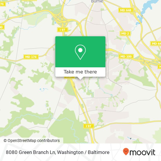 8080 Green Branch Ln, Glen Burnie, MD 21061 map