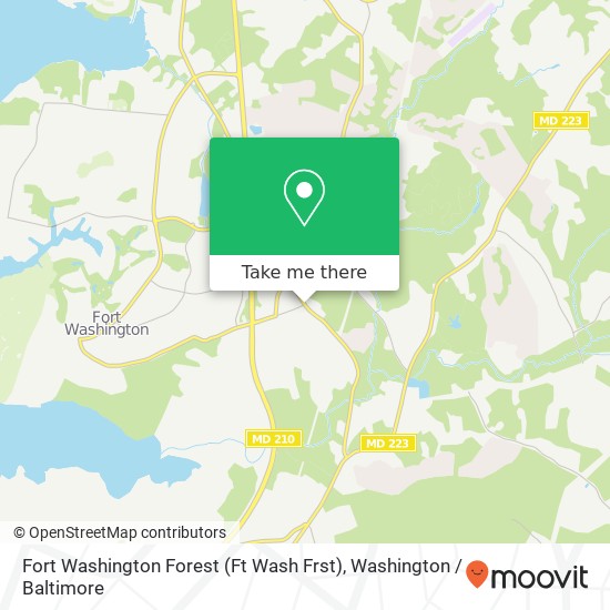 Fort Washington Forest (Ft Wash Frst) map