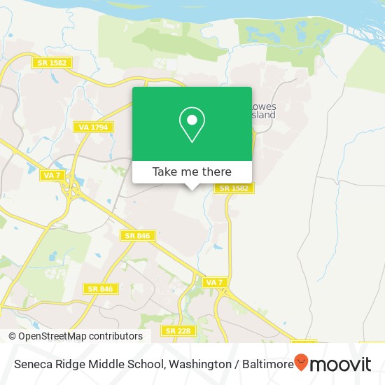 Mapa de Seneca Ridge Middle School, 98 Seneca Ridge Dr