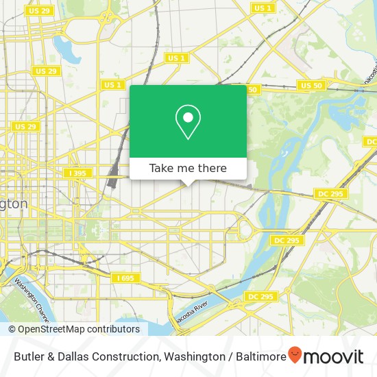Mapa de Butler & Dallas Construction, 621 Elliott St NE