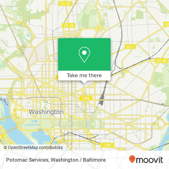 Mapa de Potomac Services, 1241 New Jersey Ave NW
