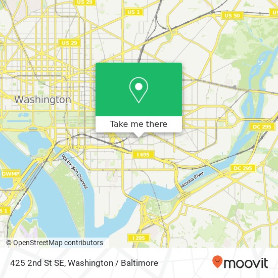 425 2nd St SE, Washington, DC 20003 map