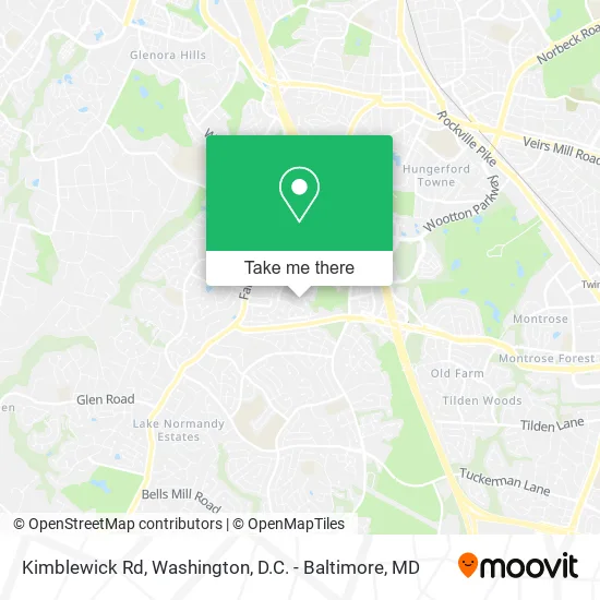 Mapa de Kimblewick Rd