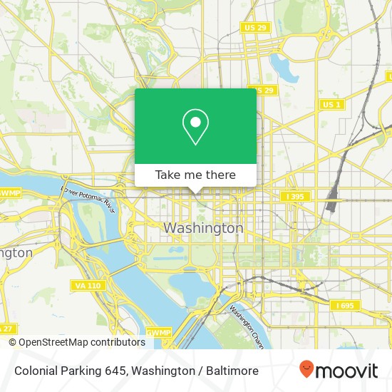 Colonial Parking 645, 815 Connecticut Ave NW map