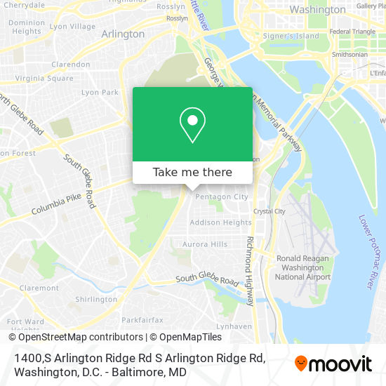 Mapa de 1400,S Arlington Ridge Rd S Arlington Ridge Rd