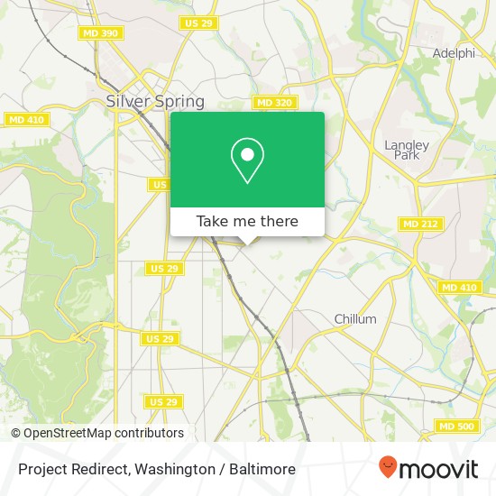 Project Redirect map