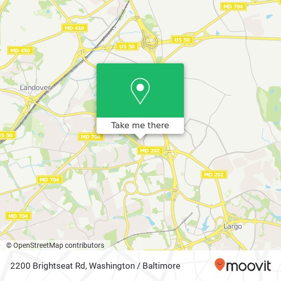 Mapa de 2200 Brightseat Rd, Hyattsville, MD 20785