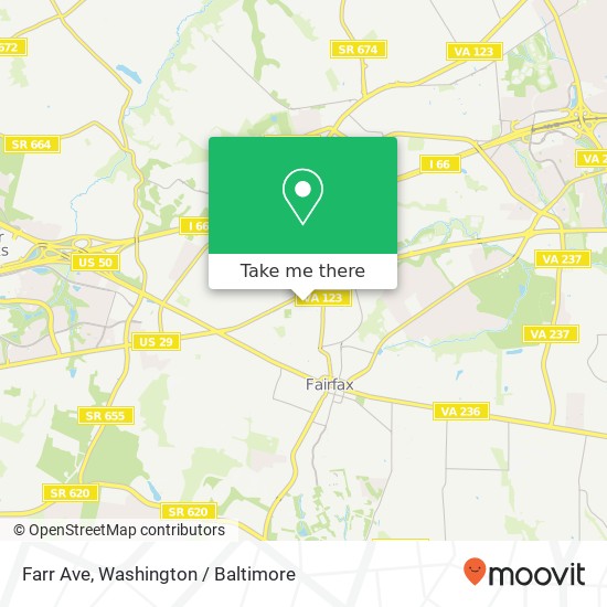 Mapa de Farr Ave, Fairfax, VA 22030