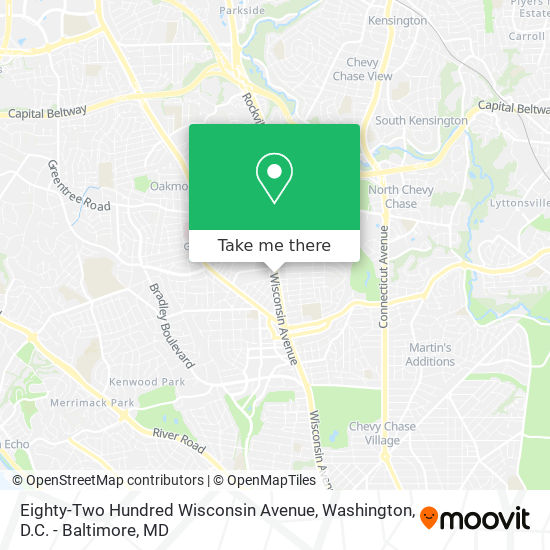 Mapa de Eighty-Two Hundred Wisconsin Avenue