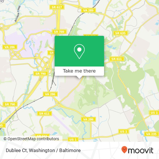 Mapa de Dublee Ct, Lorton, VA 22079