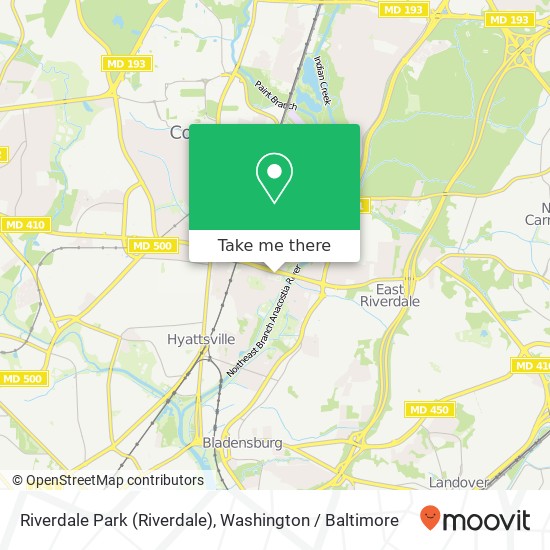 Riverdale Park map