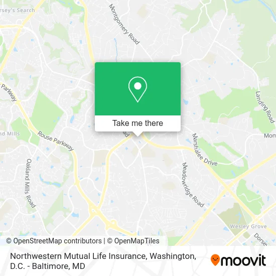 Northwestern Mutual Life Insurance map