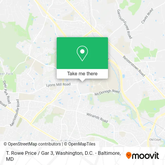 T. Rowe Price / Gar 3 map