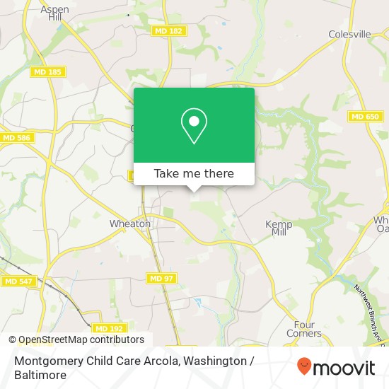 Montgomery Child Care Arcola, 1820 Franwall Ave map