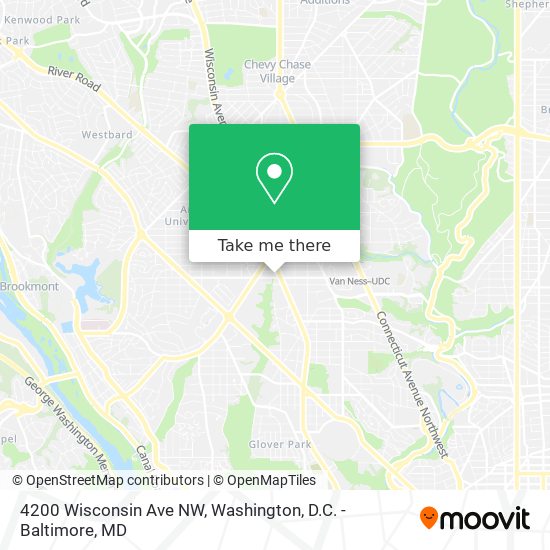 4200 Wisconsin Ave NW map