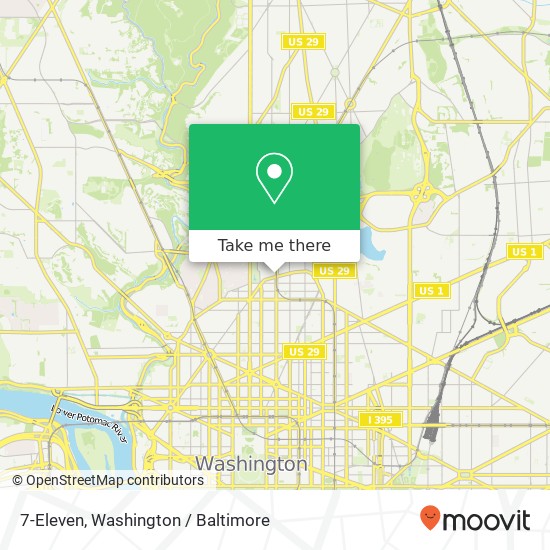 7-Eleven, 2300 14th St NW map
