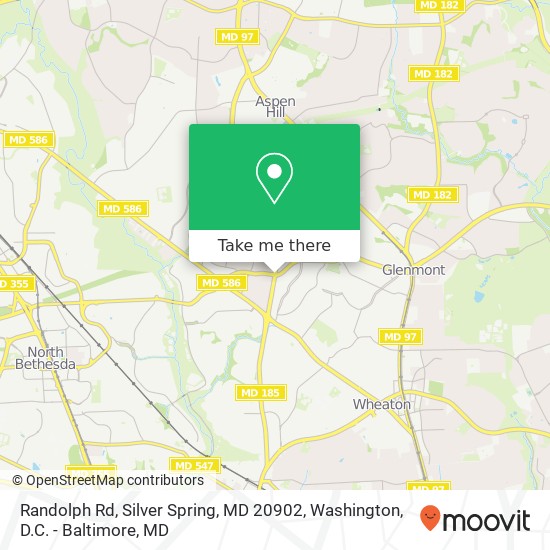 Randolph Rd, Silver Spring, MD 20902 map