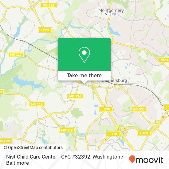 Nist Child Care Center - CFC #32392, 100 Bureau Dr map