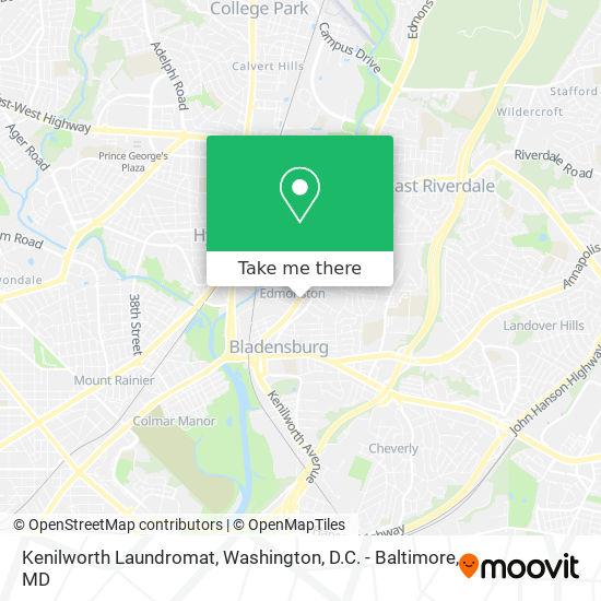 Kenilworth Laundromat map