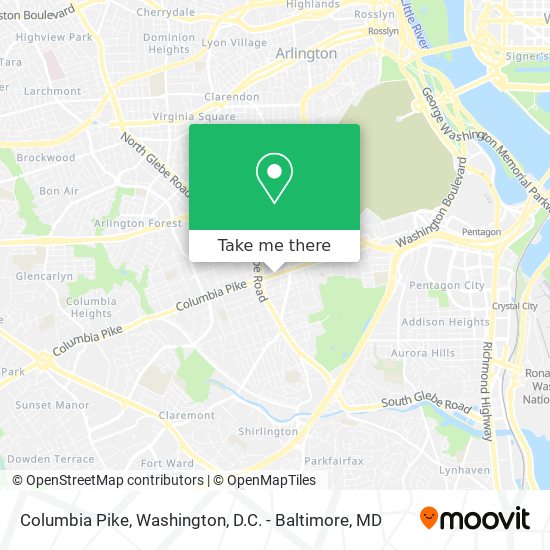 Columbia Pike map